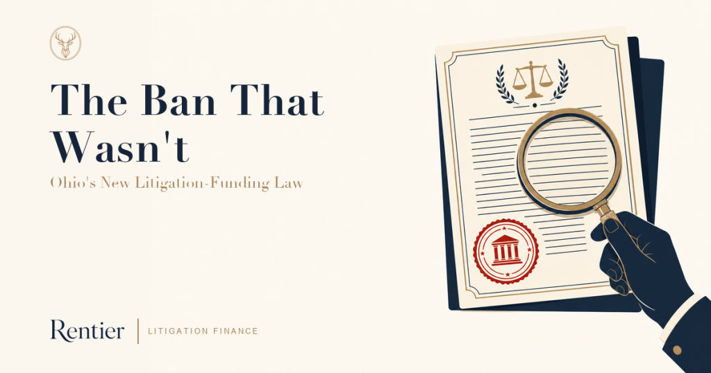 The Ban That Wasn't: Ohio's New Litigation-Funding Law